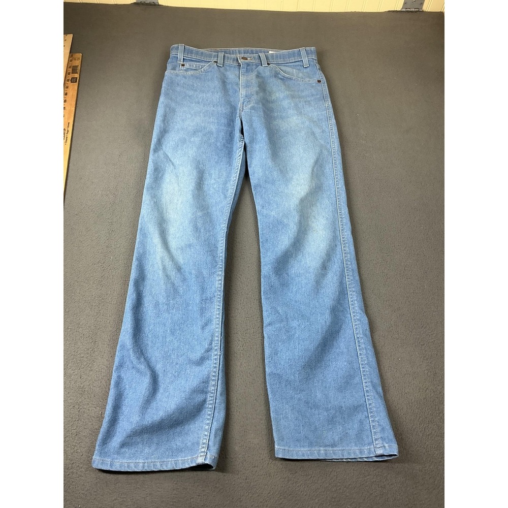 Vintage Levi's Action Jeans Mens 34x31 Light Wash Blue Bootcut Relaxed USA